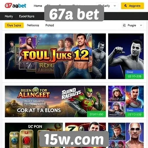 Análise das ofertas de jogos no site 67a bet